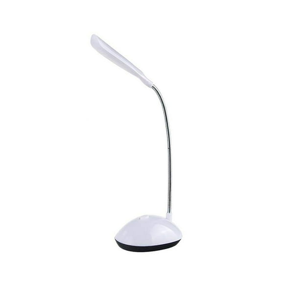 Adjustable LED Desk Lamp with 360° Gooseneck - Eye Comfort Reading Light for Home Office, Dimmable Battery Powered Task Lamp, 6.3 Inch Compact Design