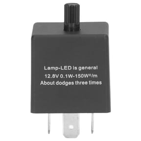 Adjustable LED Flasher Relay 3 Pin 12V Automotive Electronic Flash Relay Fix Waterproof Blink Frequency Control