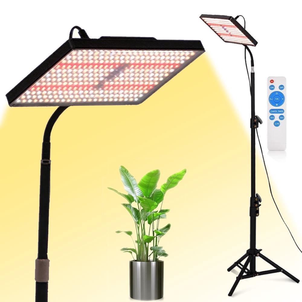 Adjustable LED Grow Light with Stand – Full Spectrum Dimmable Plant ...