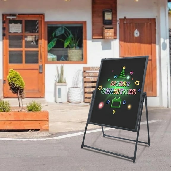 Adjustable LED Message Board High-Brightness Self-Standing Sign with Aluminum Frame for Restaurants, Bars, Stores, and Events