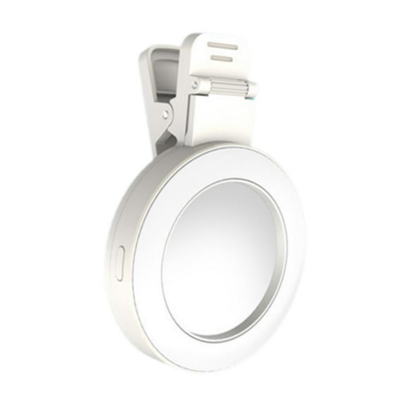 Adjustable LED Selfie Mirror with Fill Light, Bluetooth Control, Type-C Charging, Portable, Multi-Color Options