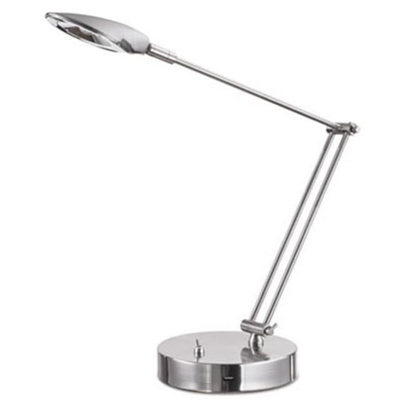 Adjustable LED Task Lamp with USB Port, Brushed Nickel
