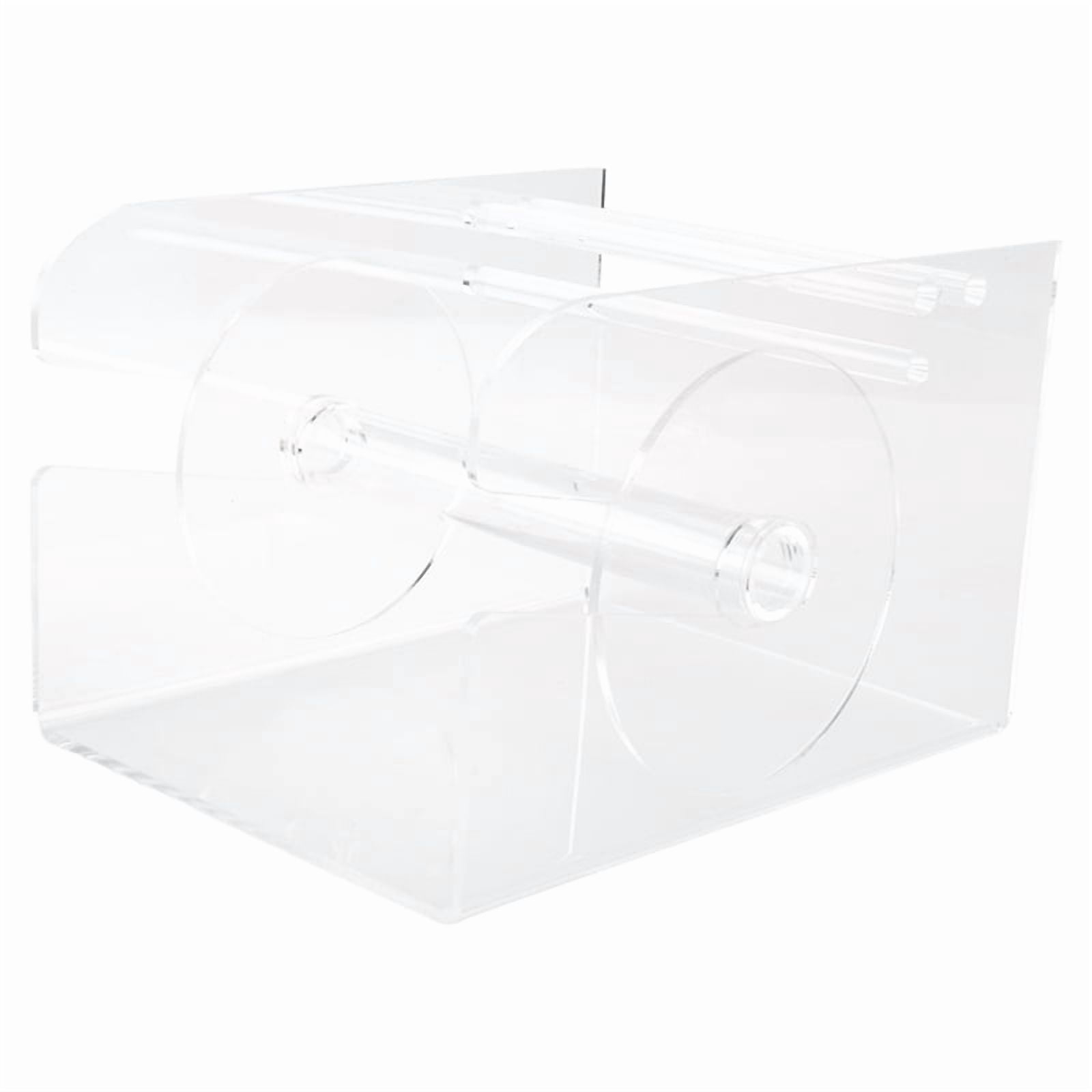 Adjustable Label Dispenser 3 Disks Sticker Roll Holder Acrylic Clear ...