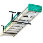 StoreYourBoard Adjustable Ceiling Rack – Hi Port 2 Garage Ceiling Ladder Hanger | Adjustable Overhead Ladder Storage for Step & Extension Ladders | Garage Organization | Holds 75 lbs