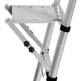 thumbnail image 1 of Adjustable Ladder Platform for Painters, Extension Ladder Work Platform System, Anti-Slip Ladder Work Tray for Tools, Heavy Duty Ladder Accessory for Most Ladders, 400 lbs Capacity (Silver), 1 of 14
