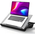 thumbnail image 1 of Adjustable Lap Desk - with 8 Adjustable Angles & Dual Cushions Laptop Stand for Car Laptop Desk, Work Table, Lap Writing Board & Drawing Desk on Sofa or Bed- Gray, 1 of 14