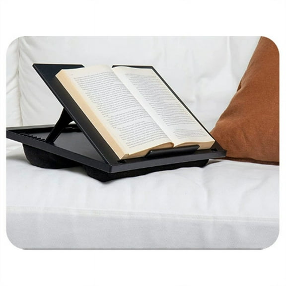 Adjustable Lap Desk with 8 Adjustable Angles & Dual Cushions Laptop Stand for Laptop Desk, Work Table Lap Writing Black