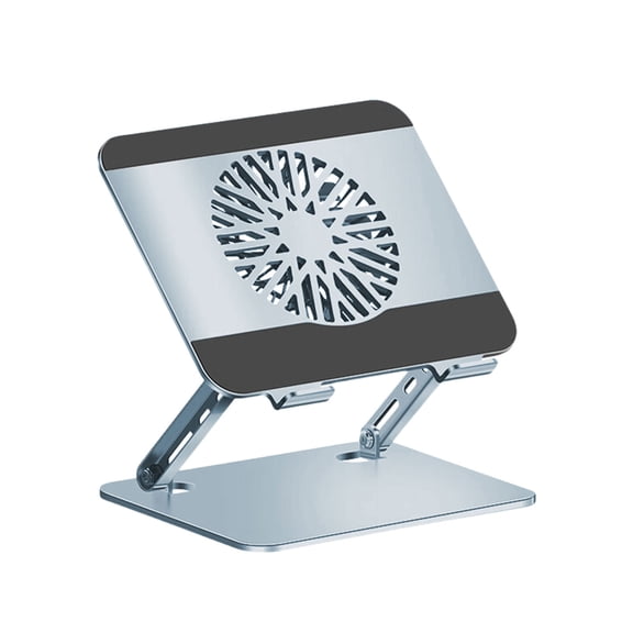 Adjustable Laptop Risers With 360 Degree Swivels Base And Silicone Pad For 10 To 17.3Inch Screens
