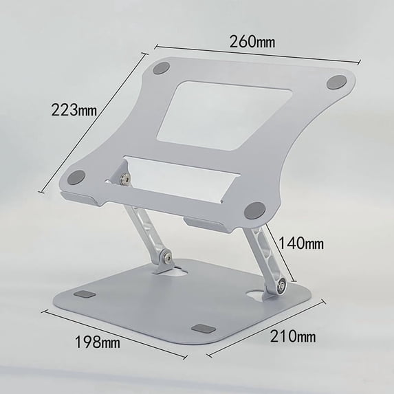 Adjustable Laptop Stand, Carbon Steel Notebook Tablet Holder, Foldable ...