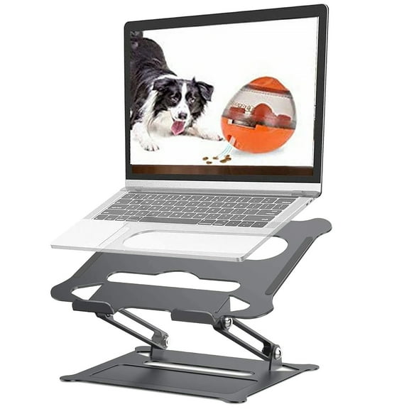 Adjustable Laptop Stand,Portable Laptop Computer Stand Riser&Multi-Angle Stand with Heat-Vent to Elevate Laptop Holder for Mac,Notebook,Lenovo KT1-black