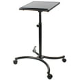 thumbnail image 1 of Adjustable Laptop Stand With 20 x 16-Inch Tilting Surface, Locking Casters, Contemporary Curved Base, Ergonomic Design (LW2016), 1 of 1