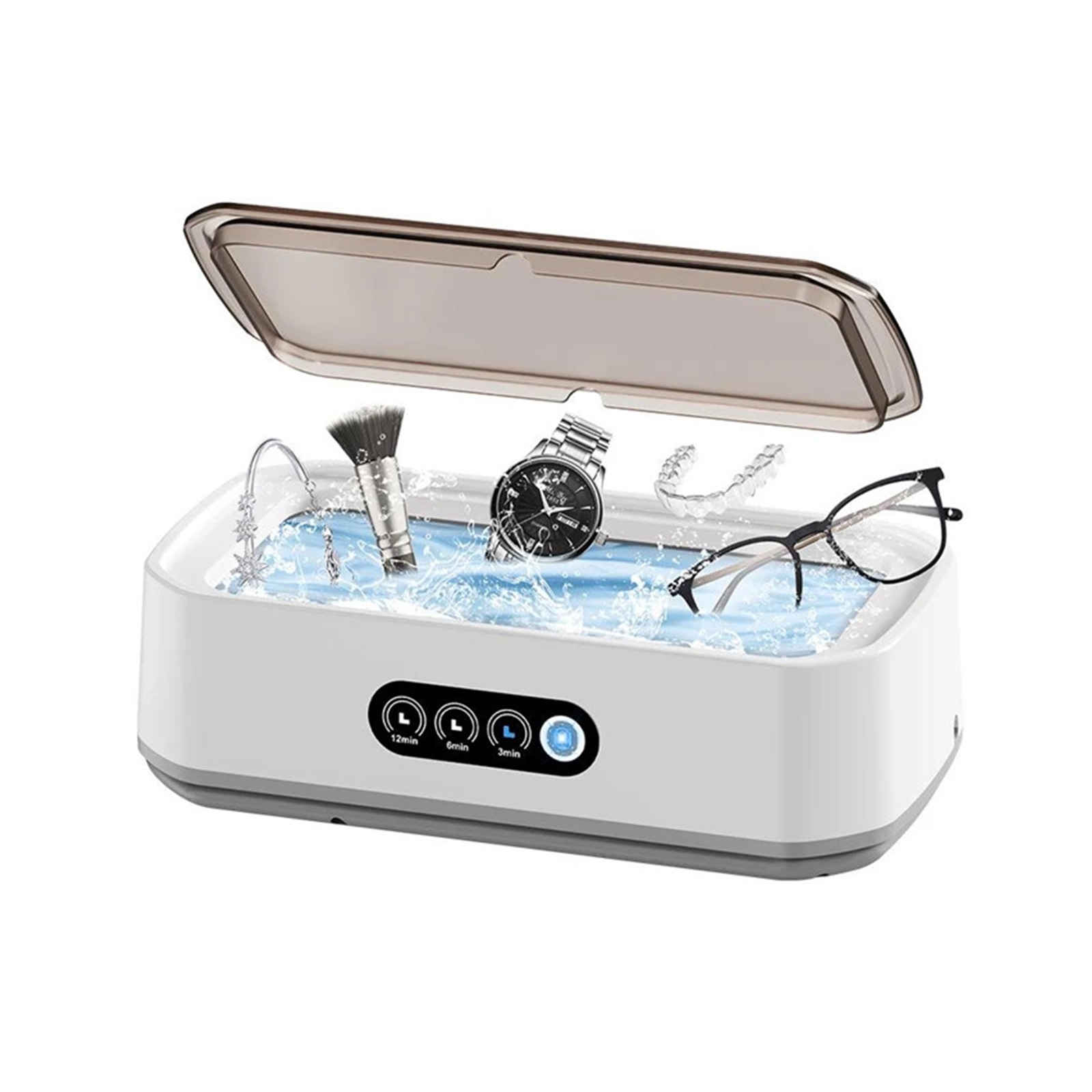 Adjustable Large Capacity Ultrasonic Cleaner Powerful Jewelry Brace Glasses Jewelry Cleaning Machine