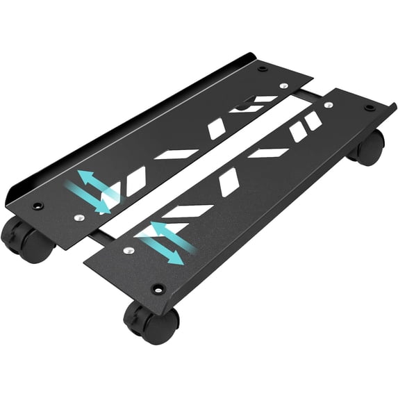 Adjustable Large Computer Tower Stand 7.9 to 10.2 inch Wide, Mobile PC ...