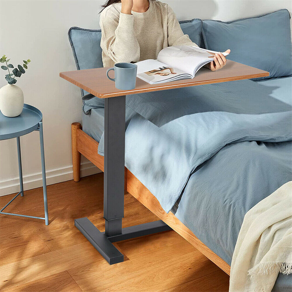 Adjustable Large Over Bed Chair Table Heavy PC Computer Laptop