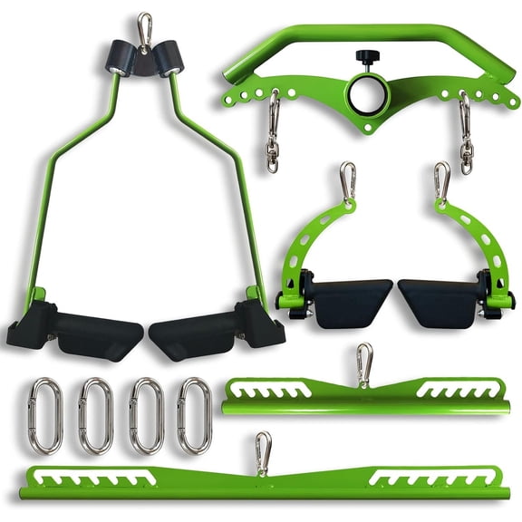Adjustable Lat Pull down Bar, Machine Attachments for Gym, Gym Fitness T-bar Row Pulldown Attachments, Lat Pull Down Machine Wide Grip Neutral Grip Handle
