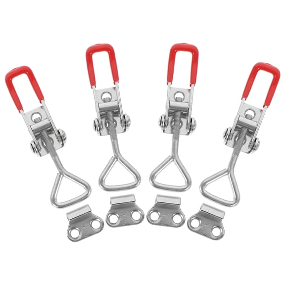 Raindrops Heavy Duty Adjustable Toggle Latch Set, 4-Piece Steel Assorted Colors for Secure Fastening and Projects