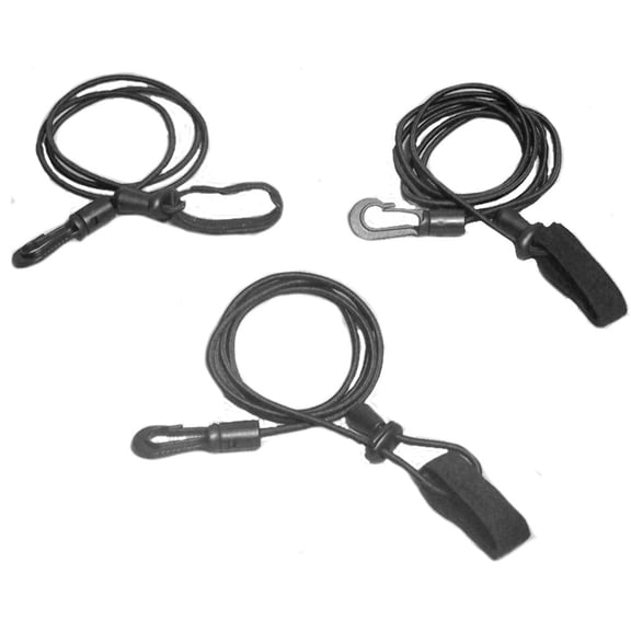 Adjustable Leash Bungees - 3 Piece Set - 24" 36" & 48" by Pack'em