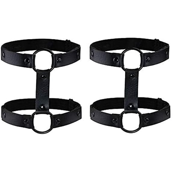 Adjustable Leather Leg Harness Garter Belt Punk Gothic Thigh Ring Garter