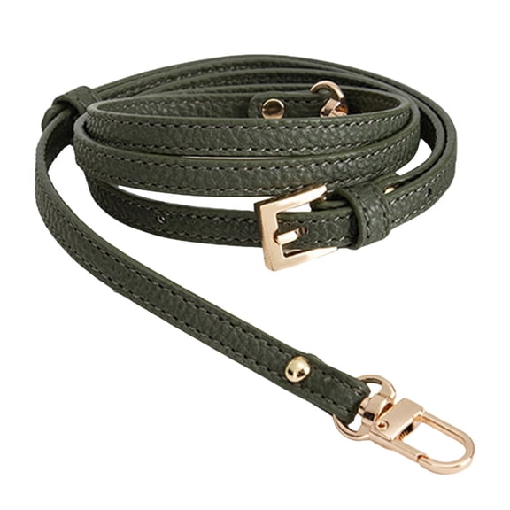 Adjustable Leather Replacement Strap Handles Purses Straps Handbags Shoulder Bag Strap with Metal Swivel Lobster Buckles Green