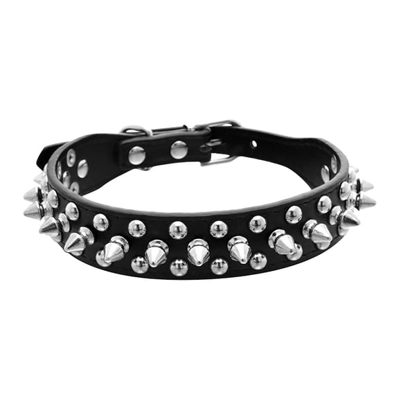 Adjustable Leather Studded Pet Puppy Dog Collar Neck Strap Leather Dog Cat Pet Collars Small Cat Dogs As Pet Gift XXS