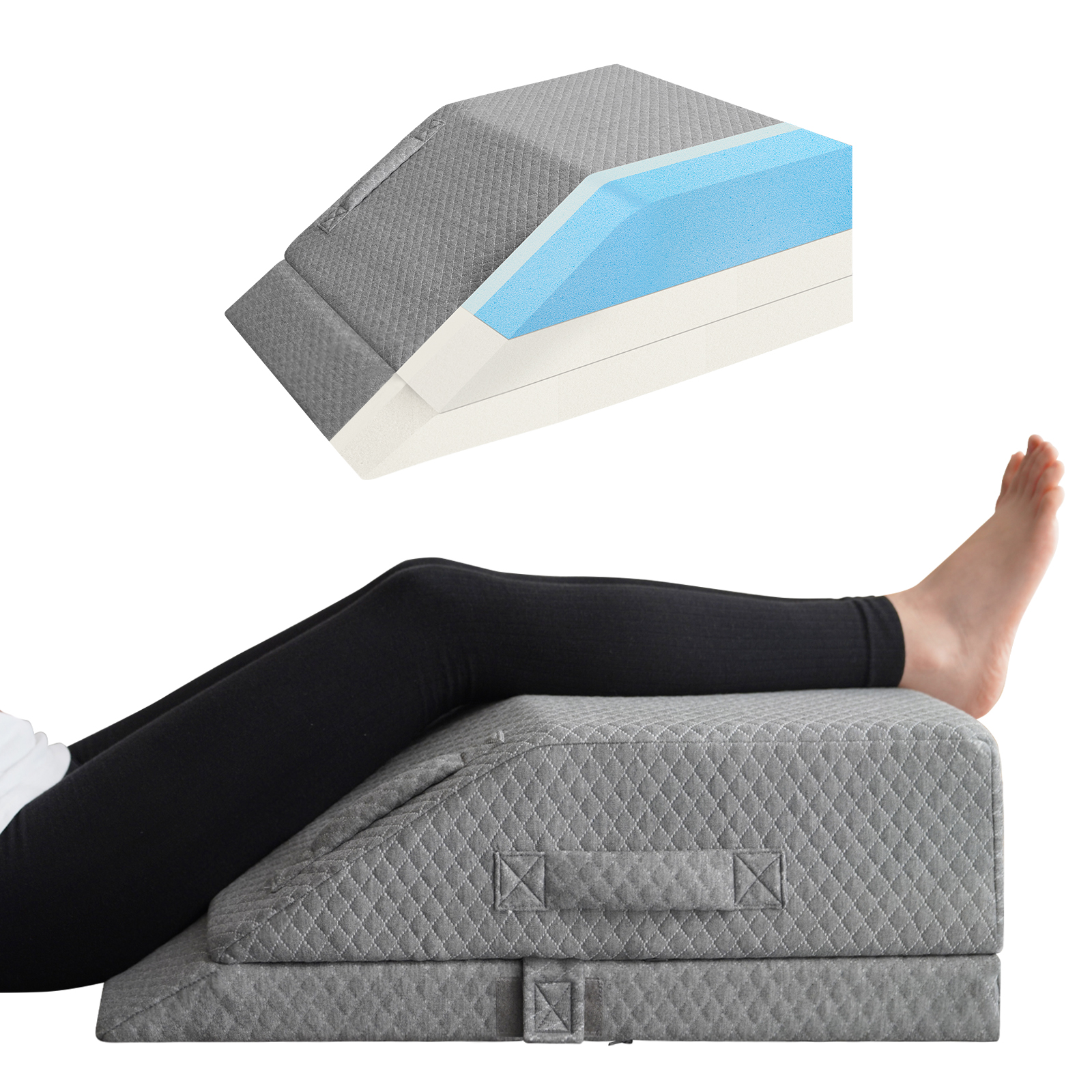 PharMeDoc Elevating Leg Rest Wedge Pillow Orthopedic Support Pillow
