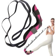 Adjustable Leg Stretch Strap with Loops   Resistance Assistance Band for Strength Training, Injury Recovery, and Foot Rehabilitation M