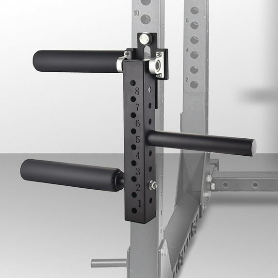 Adjustable Leg Workout Attachment for Squat Rack: Extension & Curl Machine - Leg Muscles Training Equipment