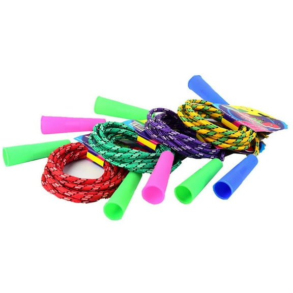 Adjustable Length Cotton Jump Rope for Kids Safe Durable Fitness and Play