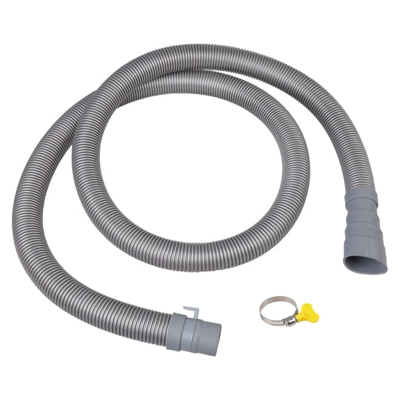 Adjustable Length Drainage Hose Reinforced Steel Rubber Extension Tube Fit for Top Load Washers