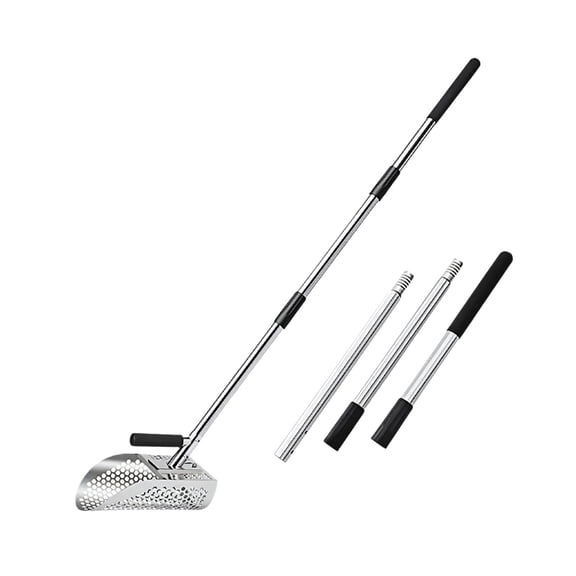 Adjustable Length Metal Detecting Shovel With Heavy Duty Stainless Steel Build And Hexagonal Holes