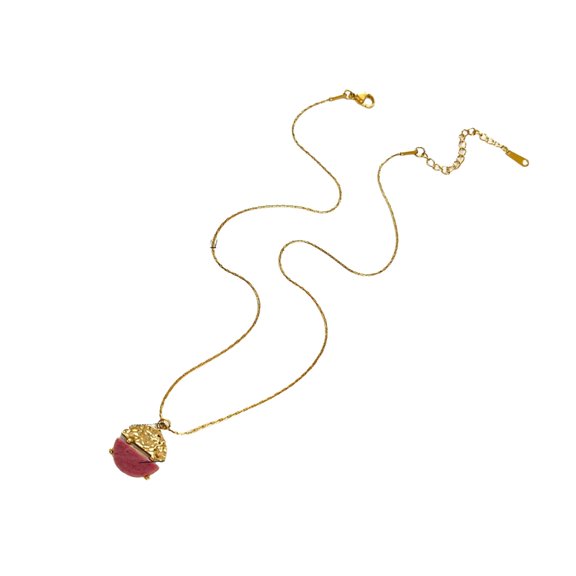 Adjustable Length Stainless Steel Round Pendant Necklace Lightweight Design For Everyday Elegances Perfect Gift For Her