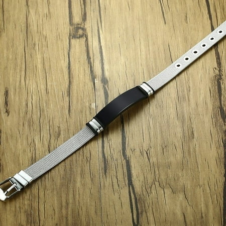 Adjustable Length To Dad Bracelets For Men Mesh Watch Band