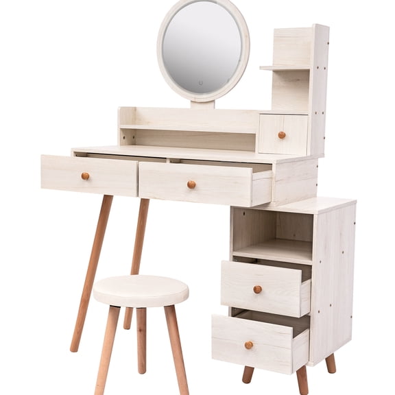Adjustable Length Vanity - Complete Set with Mirror - Home Dressing - Get All in One