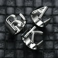 thumbnail image 1 of Unisex Adjustable Letter Ring Initial Ring for Women and Men Electroplated Silver Metal Ring Cold Wind Ring Perfect as, 1 of 5