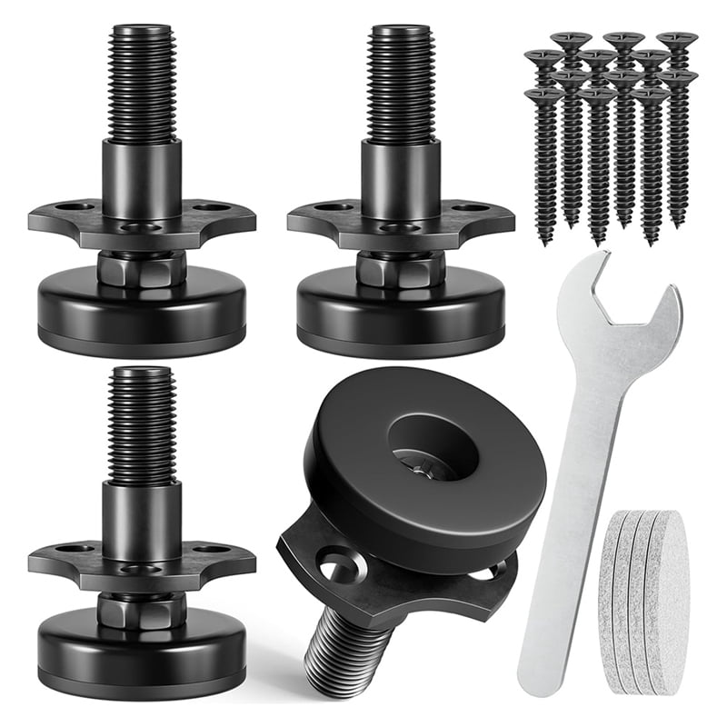 Adjustable Leveling Feet, 3/8inch-16 Thread T-Nut Kit Furniture ...