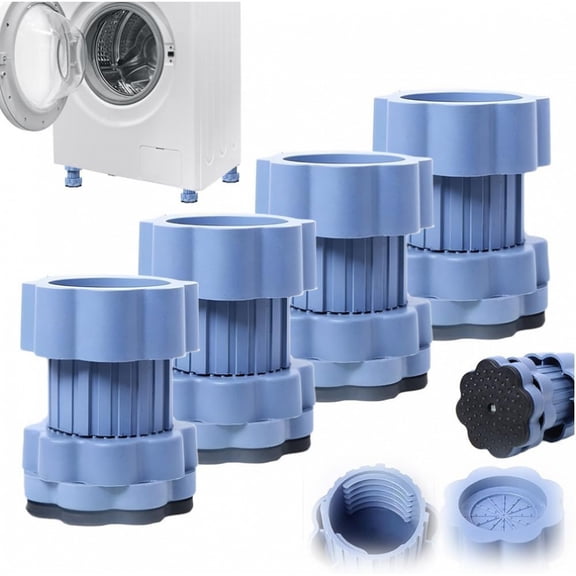Adjustable Leveling Non-Slip Washer Dryer Support Feet, 4-Pack