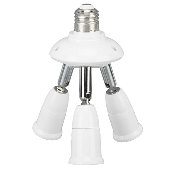 Adjustable Light Bulb Splitter, E26/E27 Socket, 360 Rotation, Ideal For Versatile Lighting