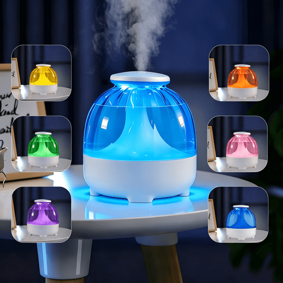 Adjustable Light Cool Mist Humidifier, 21.98oz Top-Fill Capacity, Extended Run Time, 23dB Ultra-Quiet Operation, Large-Space Essential Oil Diffuser, Ideal For Bedrooms And Offices