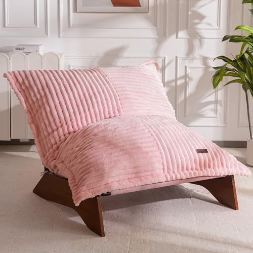 Adjustable Living Room Chair, 3-Position Bean Bag Chair with Removable ...