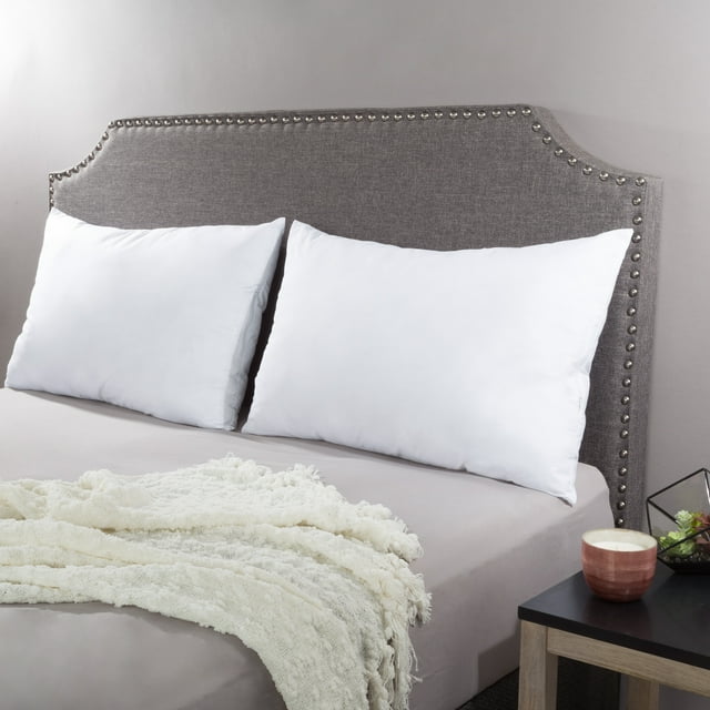 Adjustable Loft Queen Pillows 20”x30” Gel Fiber Hypoallergenic Overstuffed Set Soft Cotton