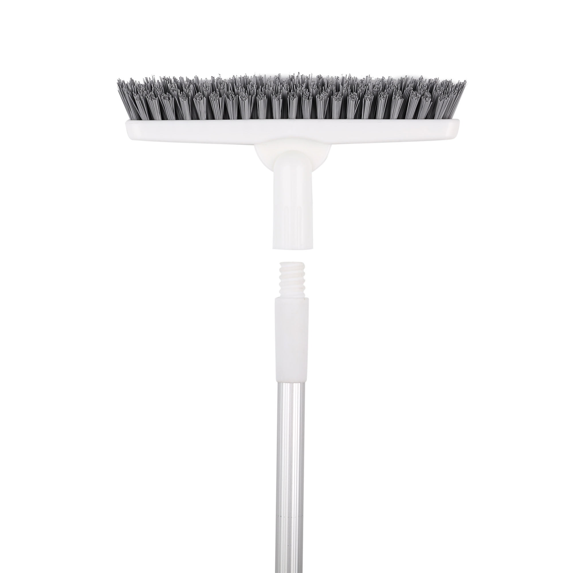 Adjustable Long Handle Scrub Brush Tile Floor Crevice Grout V-shape bristles Brush for Cleaning Shower Kitchen Floor Wall