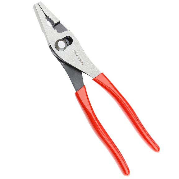 Adjustable Long Nose Pliers, Alloy Steel Slip Joint Design, Two-Zone Serrated Grip, Spring Assisted Holding Tool, Househ