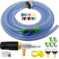 thumbnail image 1 of Adjustable Long-Range External Nozzle Kit 4-4.5 GPM 18FT 1/4" Quick Connect Brass Fittings at Nozzle and Screen Easy Assembly with Hot Water Soak 2500-4000 PSI for Ground House Washing, 1 of 6