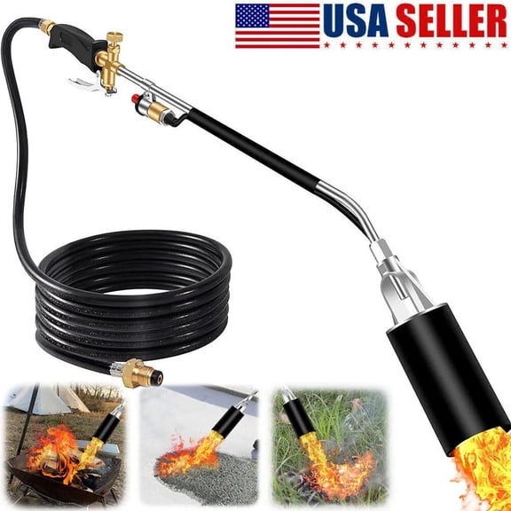Adjustable Long Reach Blow Torch for Flame Weeding, Roof Asphalt, Ice & Snow Removal, Road Marking, Landscaping & Outdoor Use