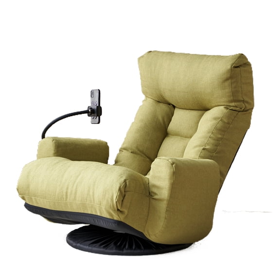 Adjustable Lounge Chair With 360 Rotation And Built-in Spring Seat Bag, Metal, Soft , Cotton Filled For Comfort Ergonomic Degree Rotatable Head Waist,