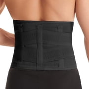 Adjustable Lower Back Support Belt for Men & Women, Lumbar Support Brace with 3 Detachable Support Stays for Lower Back Pain & Sciatica Relief