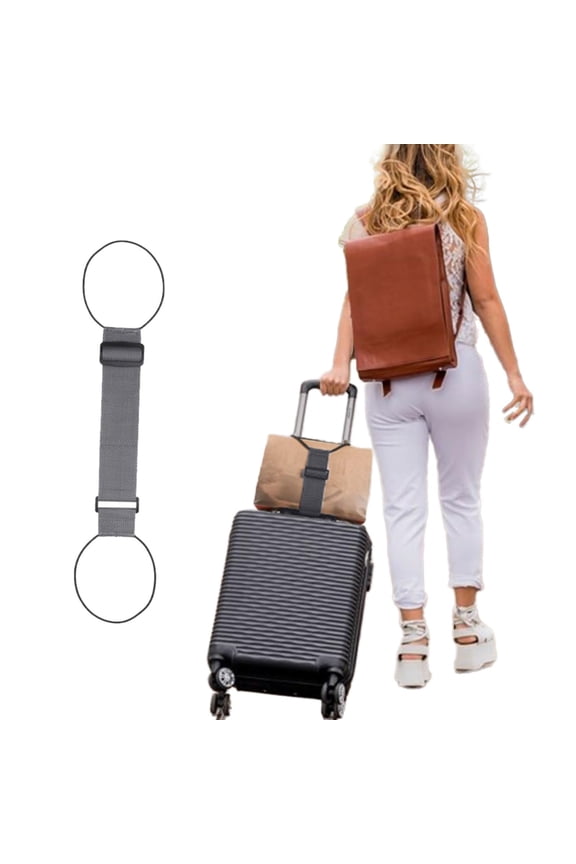 Adjustable Luggage Straps, Bag Bungee with Quick Release Buckle, Elastic Travel Organizer Belt to Secure Bags on Suitcase, Heavy Duty Bungee Cord, 1 Pcs