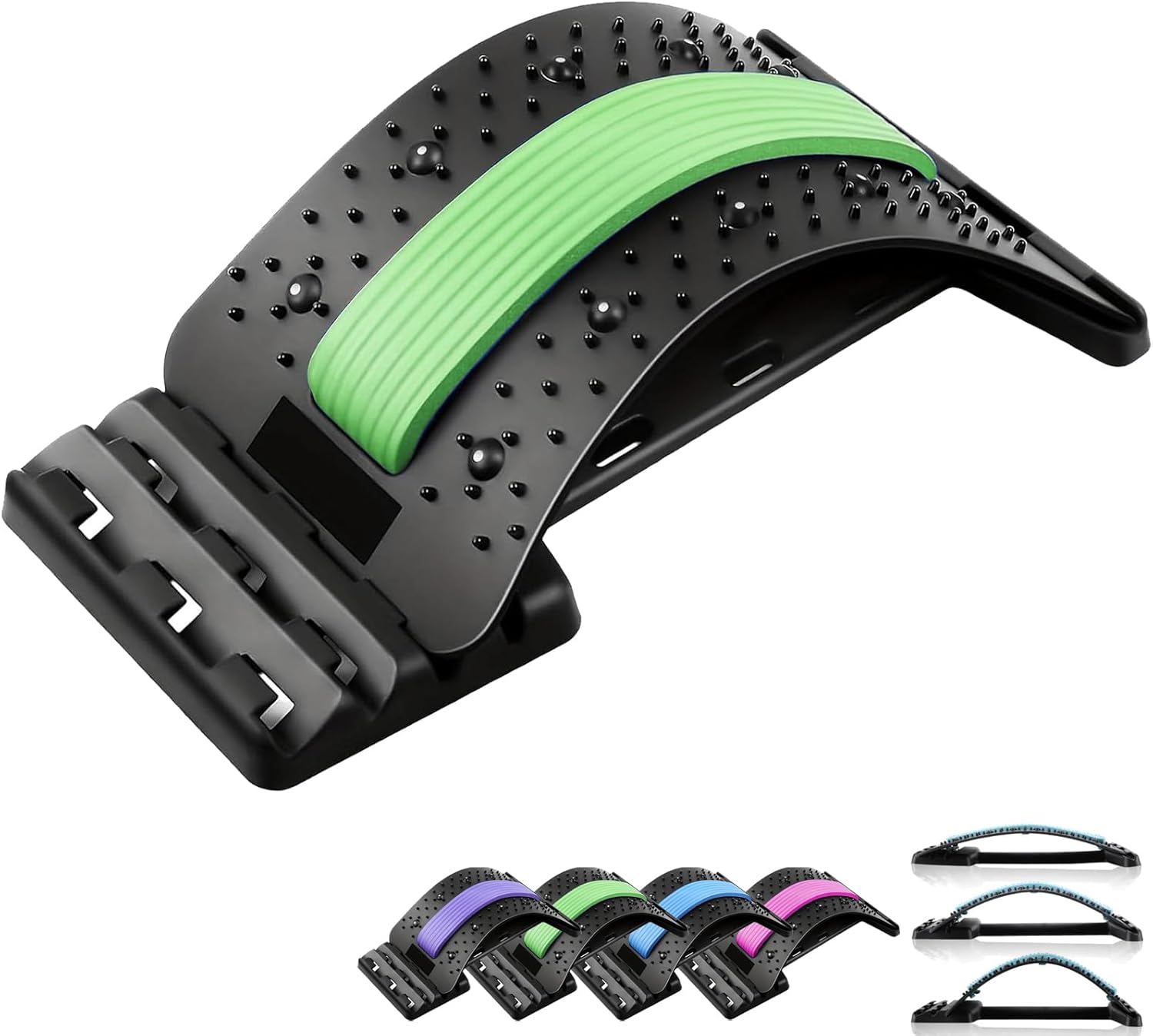 Adjustable Lumbar Board with 4 Levels, Ergonomic Back Support & Lumbar ...