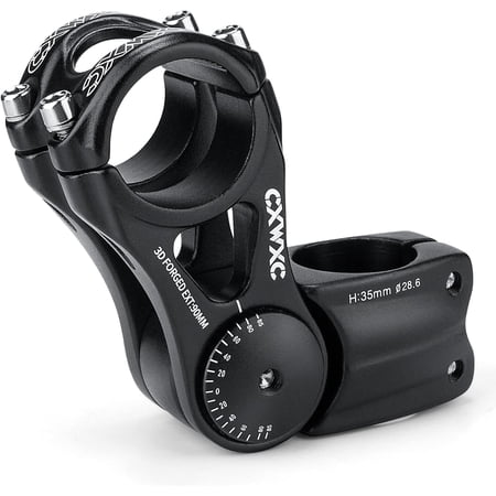 Adjustable MTB Stem 31.8mm 70 Degree - 90/110/130/145mm Bike Stem Riser for Handlebar - Aluminum Alloy Mountain Bike Handlebar Riser Extender for MTB Road City Bike Bicycle
