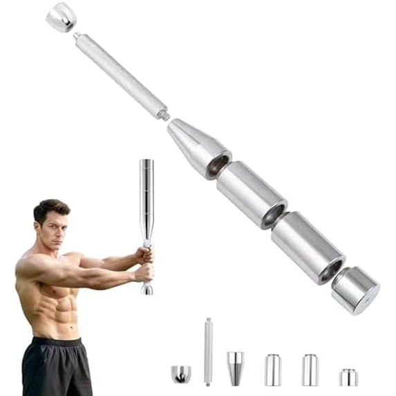 Clubs indiens réglables en acier, Macebell, 8-17 lb